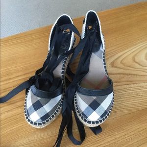 Burberry wedge espadrille